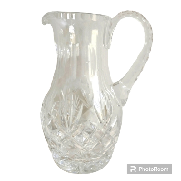Crystal Glass Pitcher Barski Hand Cut - Mouth Blown 9" Barware Clear - Picture 9 of 9